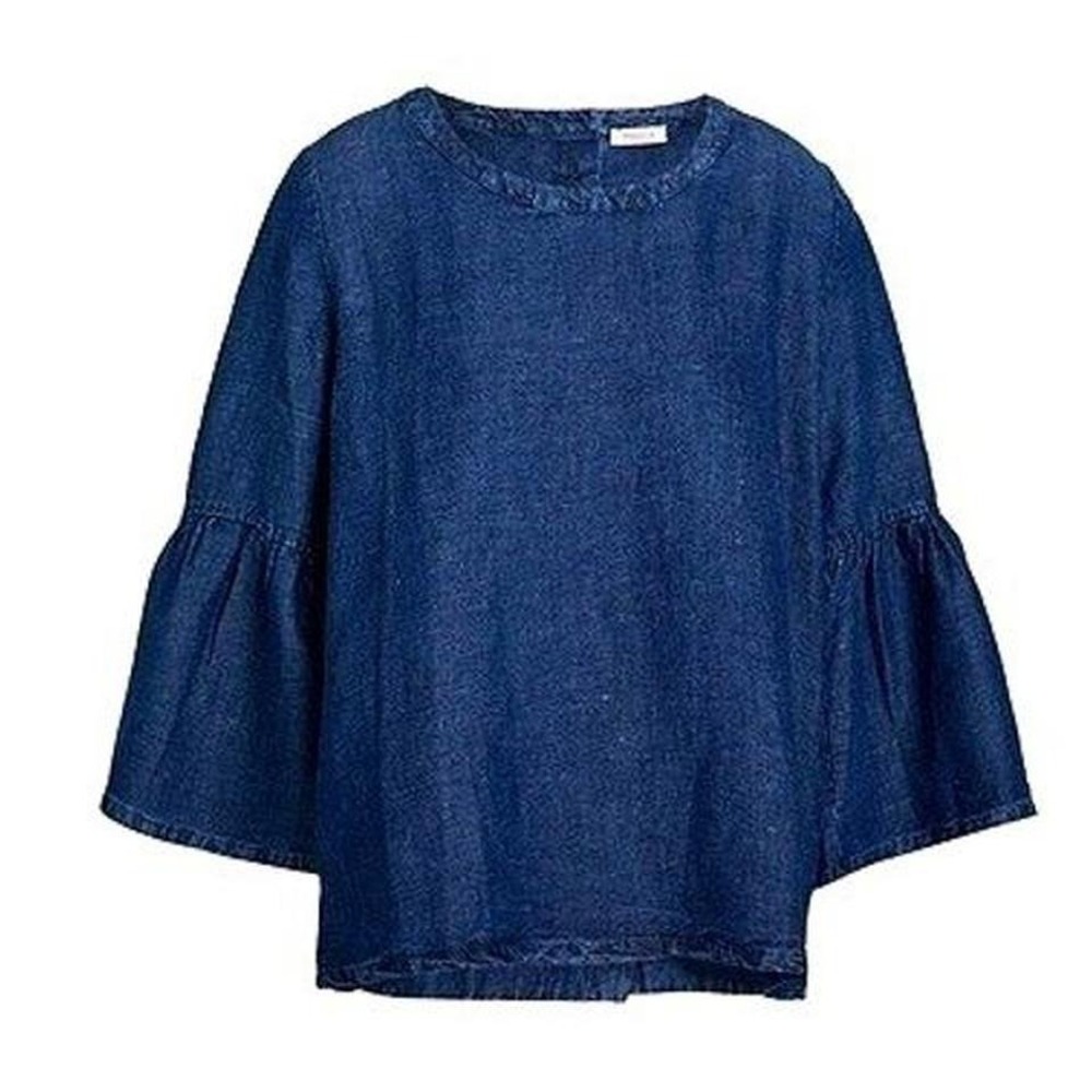 NWT $267 Rossopuro Italy‎ Denim top . XS